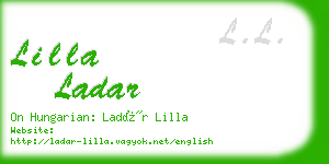 lilla ladar business card